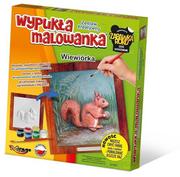 Zabawki kreatywne - Mirage Hobby Wypukła malowanka Leśne - Wiewiórka - - miniaturka - grafika 1