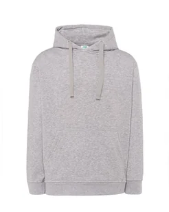 Bluza dresowa  męska z kapturem kolor jasny szary roz.XL - Bluzy męskie - miniaturka - grafika 1