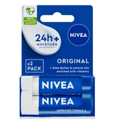 Balsamy do ust - NIVEA Original Care Lip Balm 2x4,8g - miniaturka - grafika 1