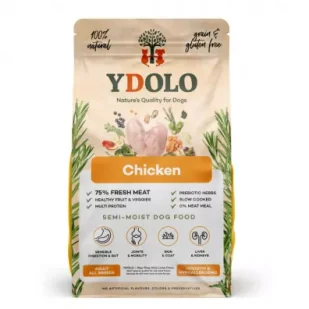 Ydolo Chicken - kurczak i ryby - półwilgotna karma dla psa 10 kg - Mokra karma dla psów - miniaturka - grafika 1