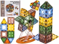 Klocki - Konstrukcyjne Klocki Magnetyczne 55 Elementów - miniaturka - grafika 1
