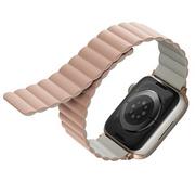 Akcesoria do smartwatchy - Apple Pasek wymienny Uniq Revix Reversible na Watch 42/44/45mm UNIQ-45MM-REVPNKBEG) Różowy Beżowy - miniaturka - grafika 1