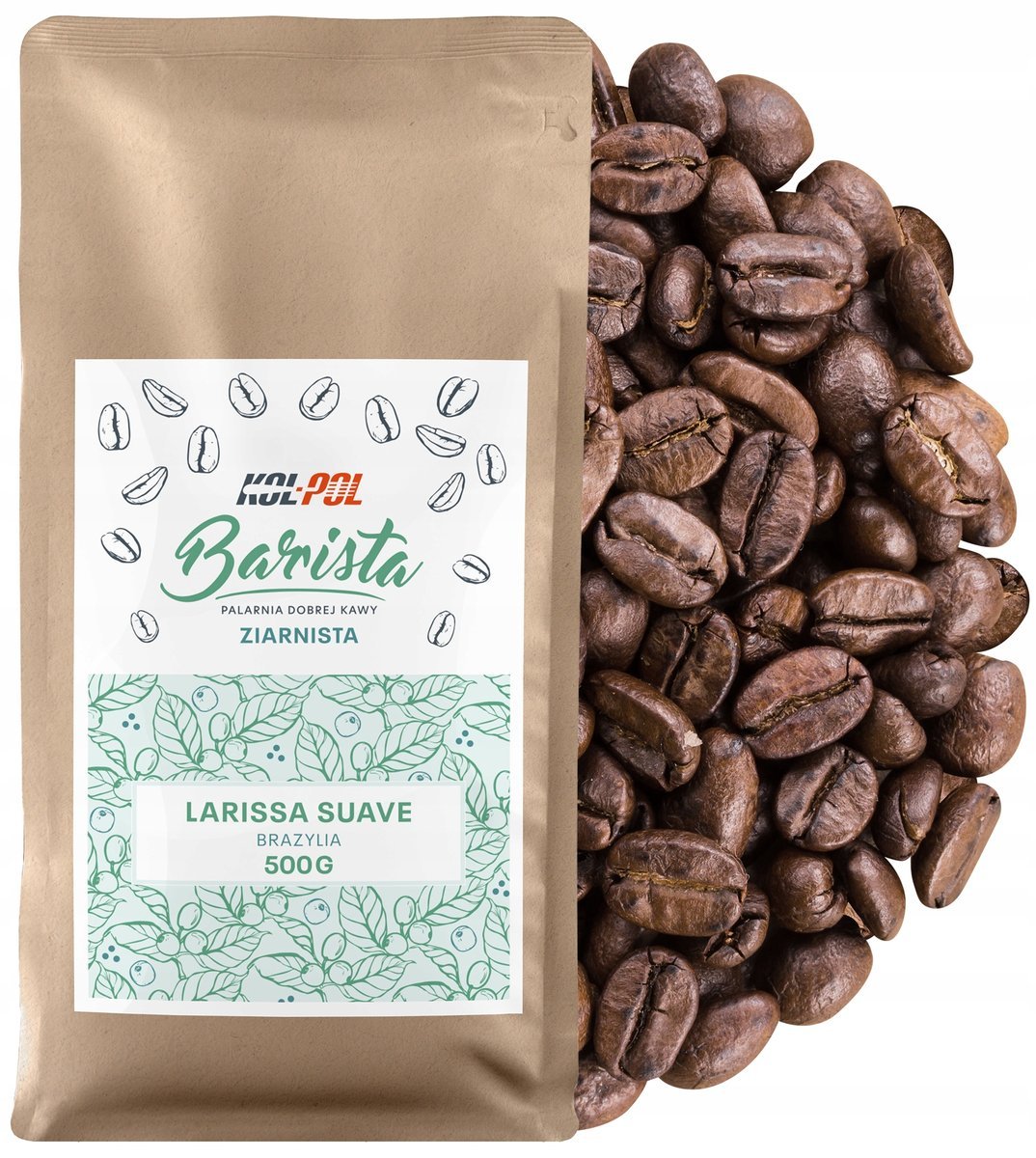 KAWA ZIARNISTA 500g Kawa Arabica Świeżo Palona - Larissa Suave x Kol-Pol