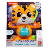 Zabawki interaktywne dla dzieci - Fisher Price Link Squad Tygrysek Taniec i nauka - miniaturka - grafika 1