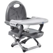 Krzesełka do karmienia - Chicco Pocket Snack Dark Grey - miniaturka - grafika 1