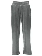 Spodnie sportowe damskie - Puma Spodnie dresowe "Essentials Plus Velour" w kolorze szarym - miniaturka - grafika 1