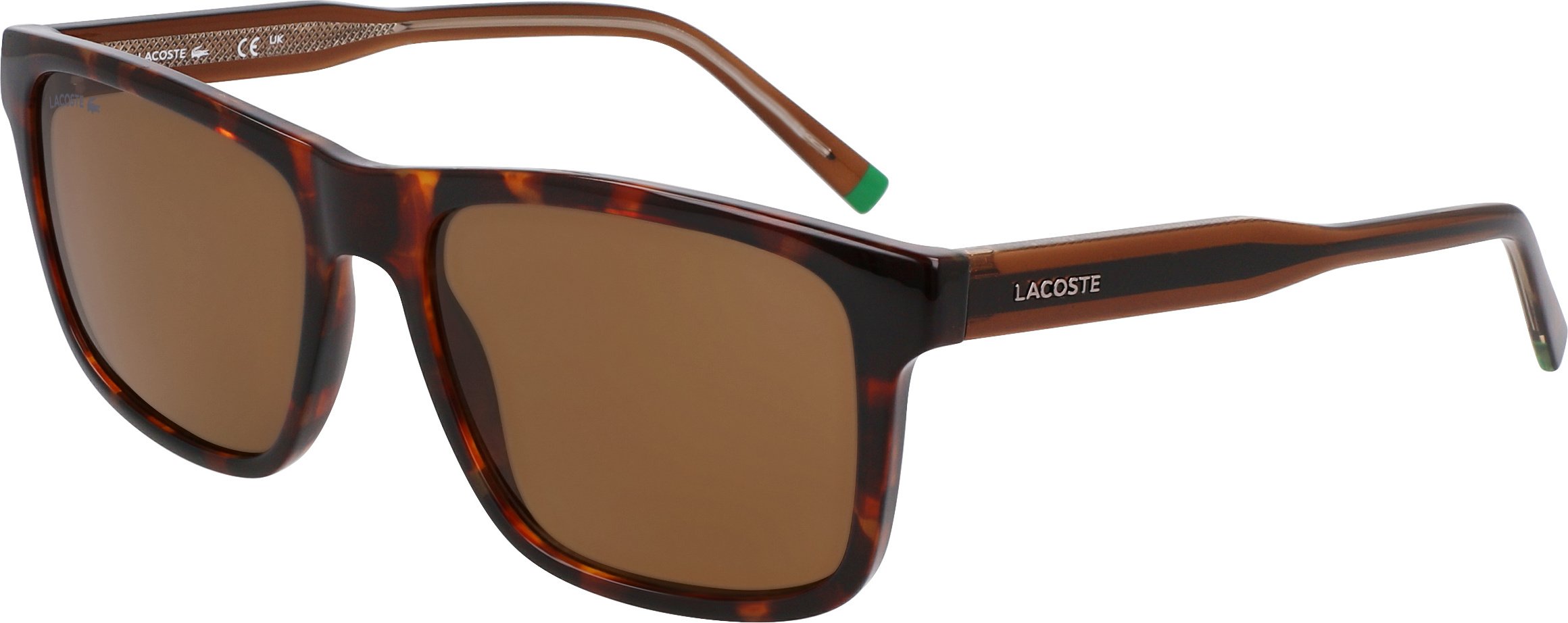 LACOSTE L6025S 219 HAVANA BROWN 56/17/145 Męskie okulary przeciwsłoneczne