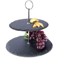 Tace i patery - Patera 2-poziomowa kamienna 23 cm - miniaturka - grafika 1