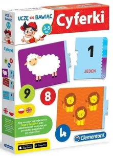 Uczę się bawiąc. Cyferki - Clementoni - Zabawki kreatywne - miniaturka - grafika 1