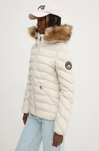 Superdry kurtka damska kolor beżowy zimowa W5011754A-1KI - Kurtki damskie - miniaturka - grafika 1