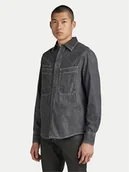 Koszule męskie - G-Star Raw Koszula jeansowa Nimes D23009-D540 Szary Regular Fit - miniaturka - grafika 1