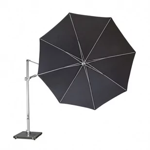 KNIRPS 340 cm - duży luksusowy parasol ogrodowy z drążkiem bocznym Ciemnoszary - Parasole ogrodowe - miniaturka - grafika 1