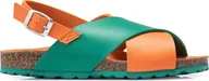 Sandały damskie - Surface Project Sandały Surface Project Cross-Orange/Green - miniaturka - grafika 1