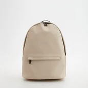 Plecaki - Reserved - Plecak z imitacji skóry - Kremowy - miniaturka - grafika 1