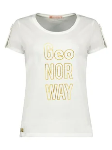 Geographical Norway Koszulka "Joloua" w kolorze białym - Koszulki i topy damskie - miniaturka - grafika 1