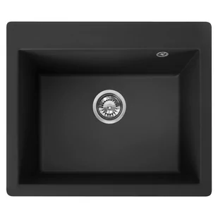 Rea Zlewozmywak granitowy Lin black ZLE-00129 - Zlewozmywaki - miniaturka - grafika 1