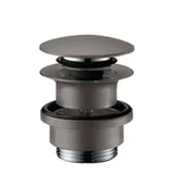 Odpływy liniowe - Hansgrohe Zestawy odpływowe - Komplet odpływowy Push-Open, czarny chrom szczotkowany 50100340 - miniaturka - grafika 1