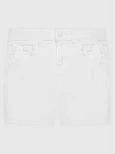 Guess Szorty jeansowe J2RD12 WE5X0 Biały Regular Fit - Spodenki damskie - miniaturka - grafika 1