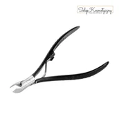 Akcesoria do paznokci - Snippex cążki do skórek CS61 11 cm / 5 mm czarne - miniaturka - grafika 1