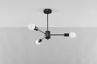 Lampy sufitowe - Sollux Lighting Żyrandol LANGO 3 czarny - miniaturka - grafika 1