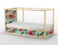 Naklejki na drzwi i meble - Naklejki Ikea Kura Bed  Wiosenne Róże - miniaturka - grafika 1