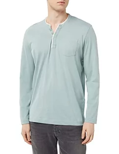 Koszulki męskie - TOM TAILOR Męski T-shirt z długim rękawem 1035551, 28129-Light Ice Blue, XL, 28129 - Light Ice Blue, XL - grafika 1
