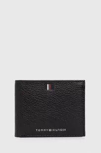 Tommy Hilfiger portfel skórzany męski kolor czarny - Portfele - miniaturka - grafika 1