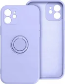 Etui i futerały do telefonów - OEM Futerał SILICONE RING do IPHONE 16 Pro Max fioletowy - miniaturka - grafika 1