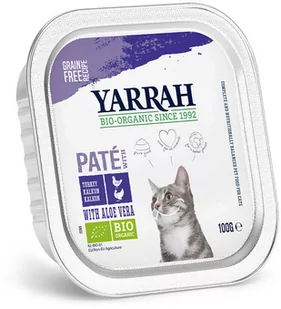 Zestaw Yarrah Bio Pâté, 12 x 100 g - Biokurczak i bioindyk z bioaloesem - Mokra karma dla kotów - miniaturka - grafika 1