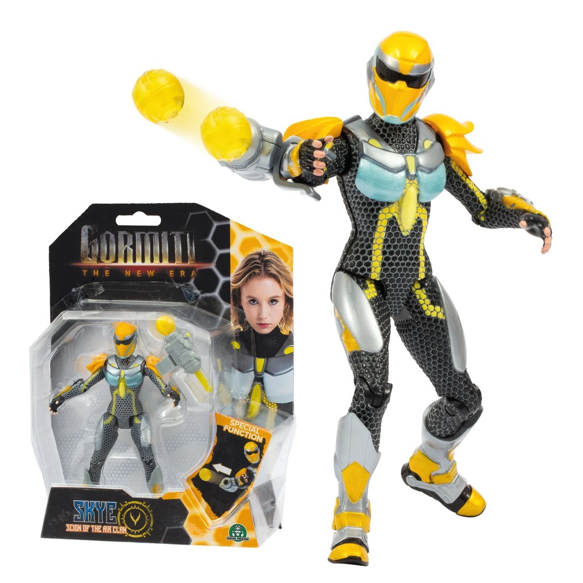 Gormiti, przegubowa figurka 15 cm, Scion z funkcją ataku, model Air - Skye, dla dzieci od 4 lat, GRV111