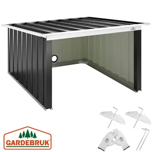 Garaż dla kosiarek automatycznych Antracyt 89x90x54cm - Roboty koszące - miniaturka - grafika 1