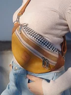 Nerki - Miodowo brązowa nerka z nubuku Nevada No2 - miniaturka - grafika 1