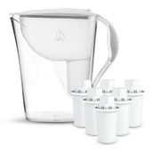 Dzbanki filtrujące - Dzbanek Dafi Luna biały 3,3l manualny 6 xClassic - miniaturka - grafika 1
