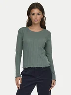 Bluzki damskie - ONLY Bluzka Carlotta 15291987 Zielony Regular Fit - miniaturka - grafika 1