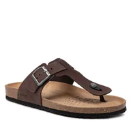 Klapki i japonki damskie - Geox Japonki U Sandal Ghita D U159VD 00032 C6024 Dk Coffee - miniaturka - grafika 1