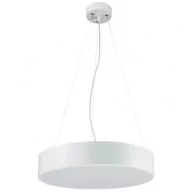 Lampy sufitowe - Minimalistyczna lampa wisząca 137623690234 do salonu biała - miniaturka - grafika 1