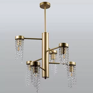 Polux GEA-6 6xE27 gold + crystal il mio Lampa wisząca 316318 316318 - Lampy sufitowe - miniaturka - grafika 1