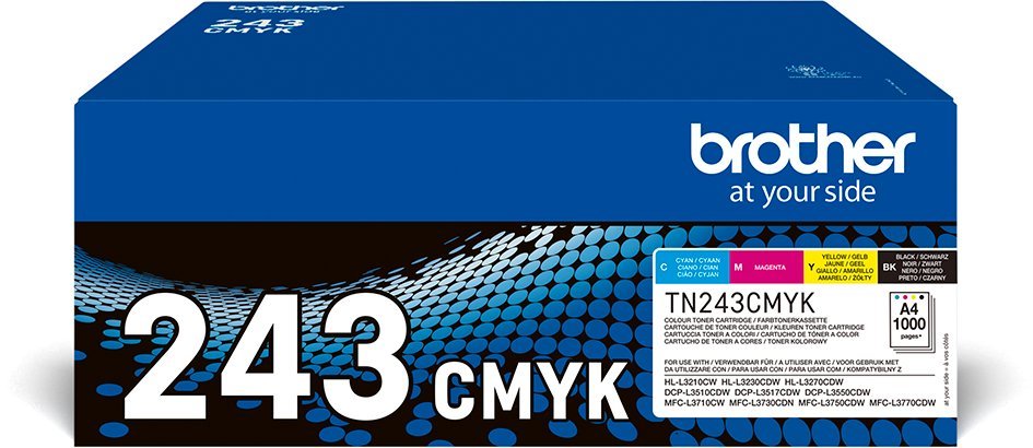 Toner Brother Oryginalny Toner Brother Black/Cyan/Magenta/Yellow - 1 sztuka, TN-243CMYK