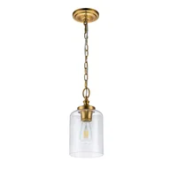 Lampy sufitowe - Hounslow lampa wisząca mosiądz FE-HOUNSLOW-P-BB Feiss - miniaturka - grafika 1