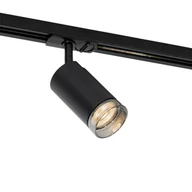 Lampy sufitowe - QAZQA Nowoczesny reflektor z dymionym pierścieniem do systemu szynowego jednofazowego GU10 50mm - Iconic Jeana - miniaturka - grafika 1