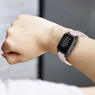 Pasek uniwersalny Alogy Strap z klamrą na smartwatch zegarek 18mm różowy - Akcesoria do smartwatchy - miniaturka - grafika 10