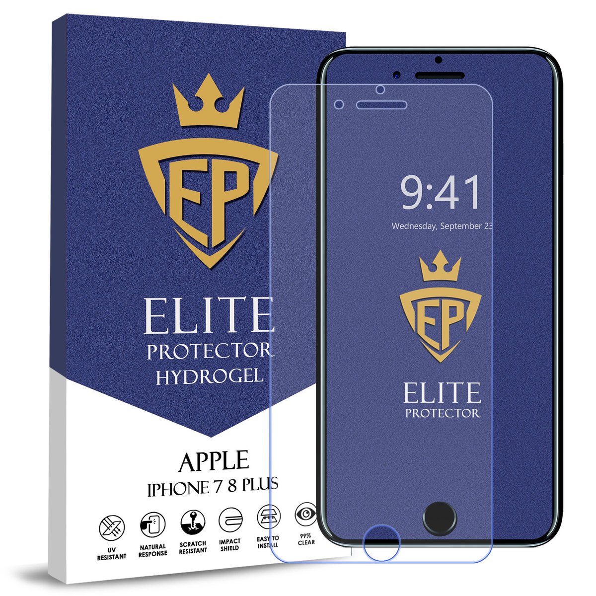 FOLIA 5D CAŁY EKRAN NA TELEFON DO APPLE IPHONE 7 8 PLUS HYDROŻELOWA