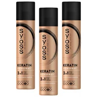 Kosmetyki do stylizacji włosów - Bardzo mocny spray do włosów 3x300ml Syoss - miniaturka - grafika 1