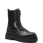 Botki damskie - Liu Jo Skórzane botki LOVE 22 - miniaturka - grafika 1