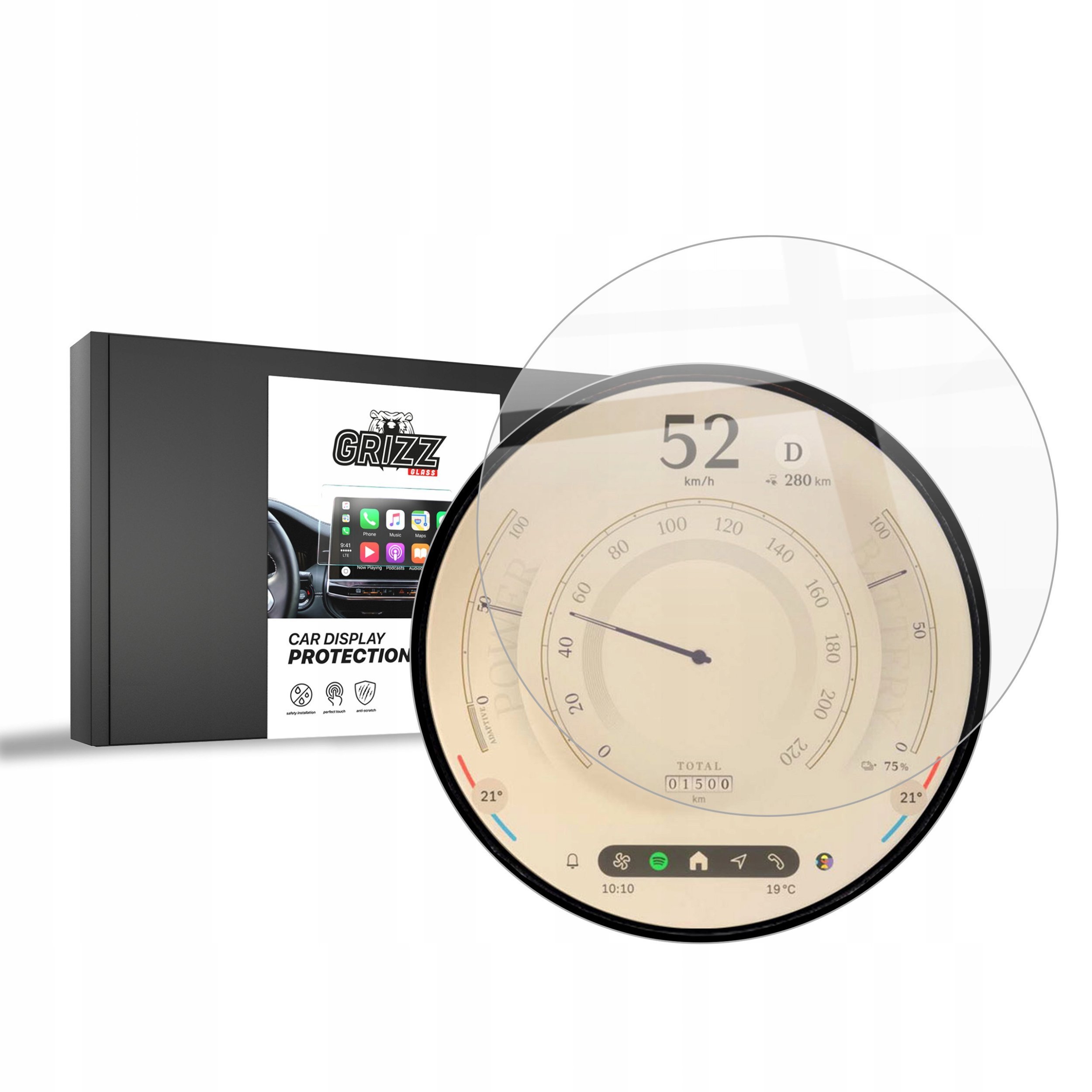GrizzGlass Folia ceramiczna CarDisplay Protection do Mini Cooper 4 2023-2024