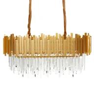 Lampy sufitowe - Żyrandol GARCIA Metal Złoty - miniaturka - grafika 1