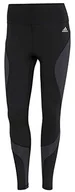 Legginsy - adidas Legginsy damskie, czarny/węgiel, XS - miniaturka - grafika 1