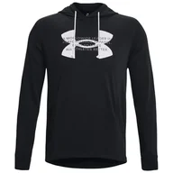 Bluzy sportowe męskie - Męska bluza Under Armour Rival Terry Logo Hoodie Rozmiar: L / Kolor: czarny - miniaturka - grafika 1