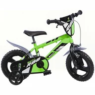 Rowery - Dino Bikes Rower dla dzieci 12" zielony - miniaturka - grafika 1