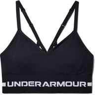 Biustonosze - Damski Stanik sportowy UNDER ARMOUR UA SEAMLESS LOW LONG BRA 1357719-001 – Czarny - miniaturka - grafika 1